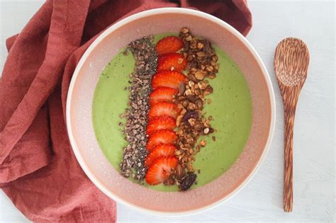 Groene Smoothie Bowl Met Aardbei Koken Bakken Doe Je Zo