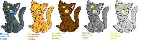 Chibi Riverclan Leaders By Psychicstar On Deviantart