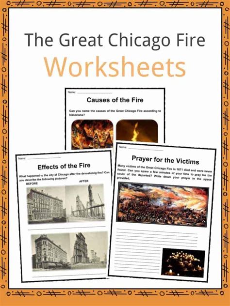 The Great Chicago Fire Facts, Worksheets & Information For Kids