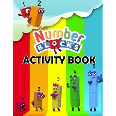 Numberblocks Activity Book: 60 Premium Illustration Pages to Develop ...