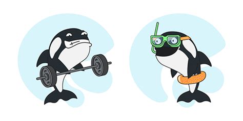 10 Orca Stickers on Behance