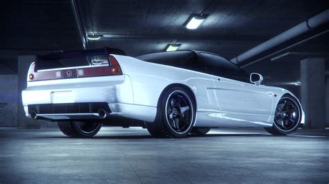 Honda Nsx Back White Wallpapers Hd Desktop And Mobile Backgrounds