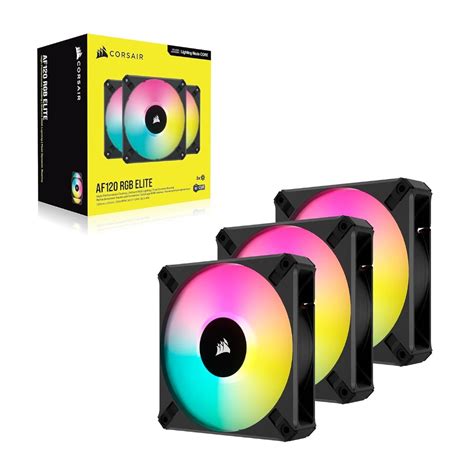 Corsair Icue Af120 Rgb Elite 120mm Pwm Triple Fan Kit Co 9050154 Ww