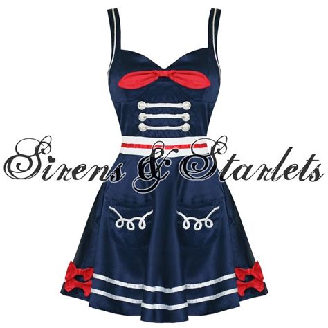 Mens Rockabilly Sailor Banned Ladies Navy Blue Satin Rockabilly