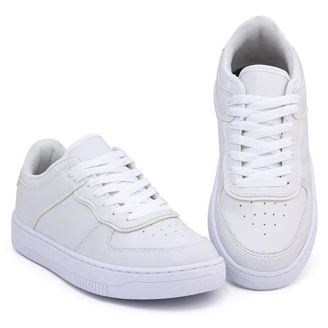 T Nis Casual Feminino Leve Confort Vel Estilo Cl Ssico Branco