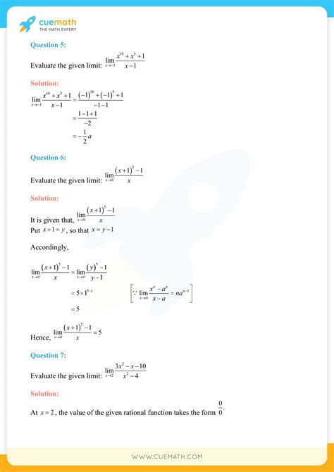 Ncert Solutions For Class 11 Maths Chapter 13 Limits And Derivatives