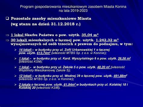 Program Gospodarowania Mieszkaniowym Zasobem Ppt Pobierz