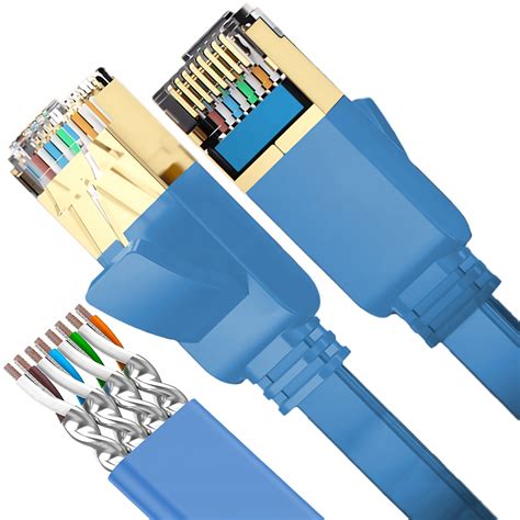 KABEL SIECIOWY LAN ETHERNET RJ45 CAT7 ZŁOTY FTP 1M Sklep Opinie