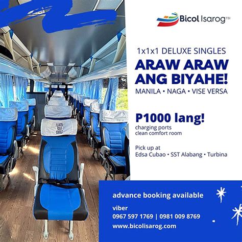 New Solo Traveler Friendly Bus To Bicol For P1000