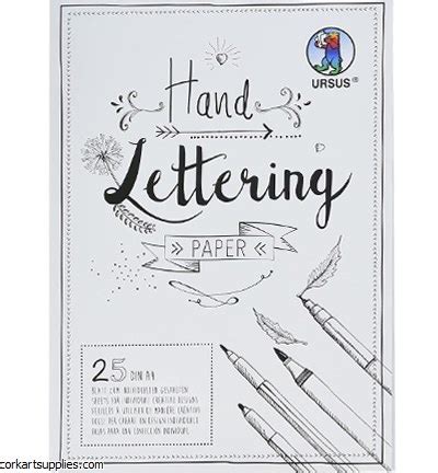 Ursus Handlettering Papier White A4 200 Grs 25 Sheets Cork Art