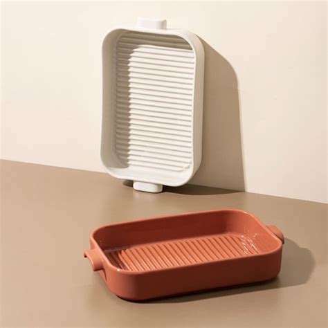 Plat Four Grille En Gr S Terracotta Octave Maisons Du Monde