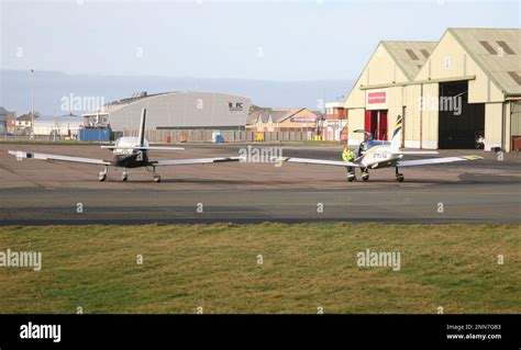 Blackpool Airport, Blackpool, Lancashire, United Kingdom Stock Photo ...