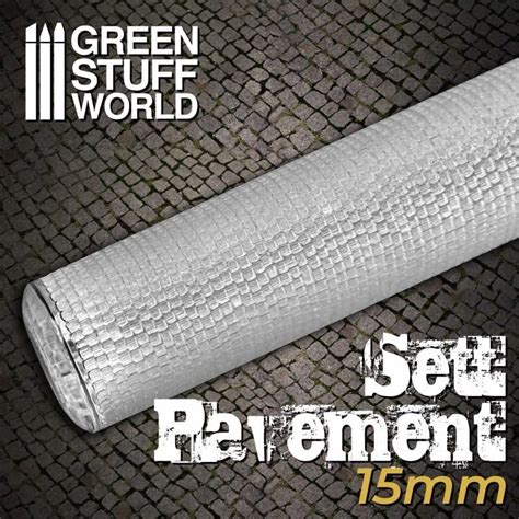 Green Stuff World Gsw 2410 Rolling Pin Sett Pavement 15Mm Wałek Do