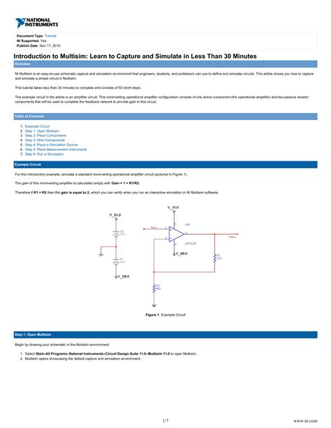 Multisim Wiring Diagram Tutorial Wiring Diagram