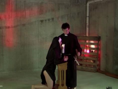 Roleplay Done Right As Hot Redhead Nun Rides A Hard Wooden Dildo Under Rule Of Sexy Priest