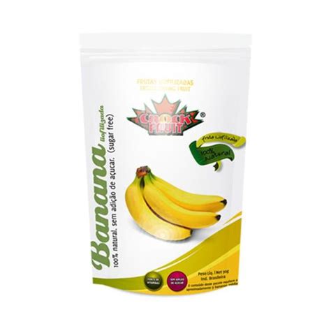 Banana Liofilizada Crock Fruit 30g Comida Liofilizada Magazine Luiza