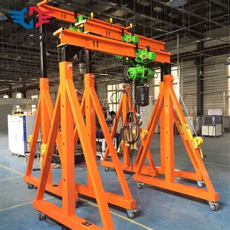 Light Duty Ton Ton Adjustable Portable Mobile Gantry Cranes