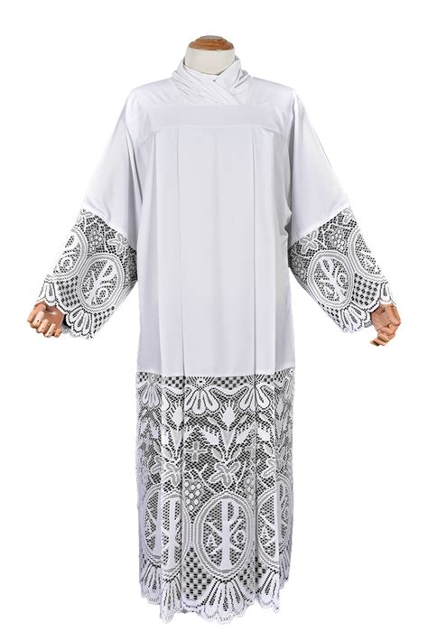 Alb Lace Liturgical Px 60 Cm Lining Black Liturgical Vestments Cordis