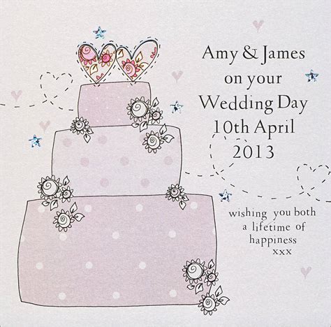 Personalised Handmade Wedding Card By Eggbert Daisy