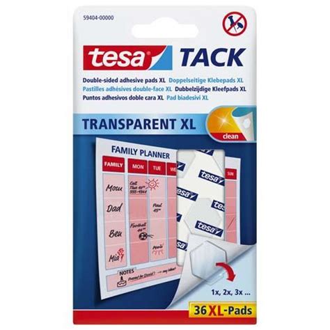 Tesa Blister De Pastilles Adh Sives Tack Xl Double Face R Utilisable