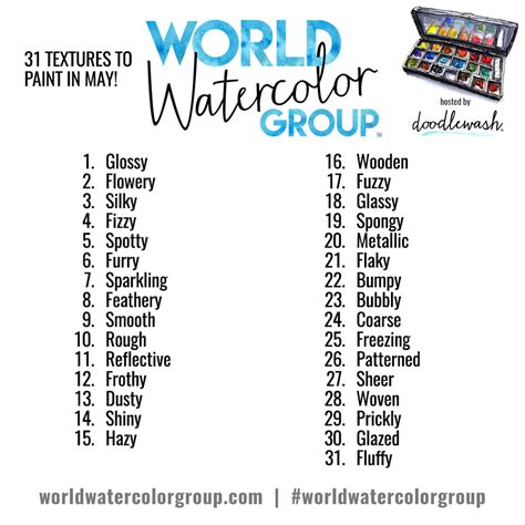 Doodlewash® - MAY ART CHALLENGE: Painting Textures