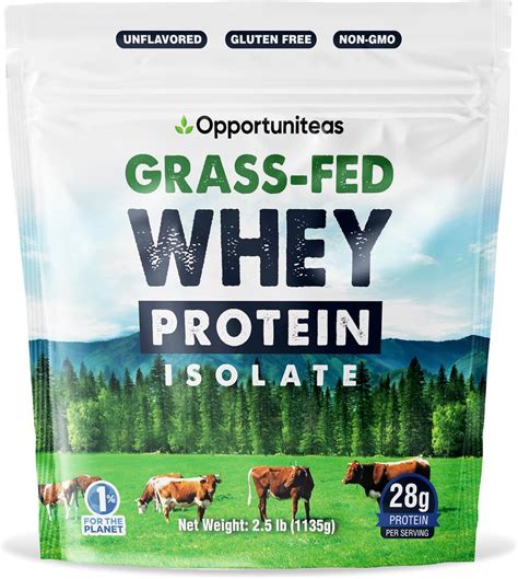 Amazon.com: Opportuniteas Grass Fed Whey Isolate Protein Powder