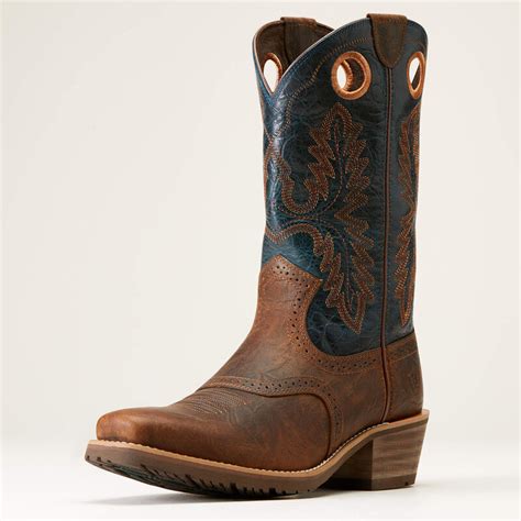 Hybrid Roughstock Square Toe Western Boot Ariat