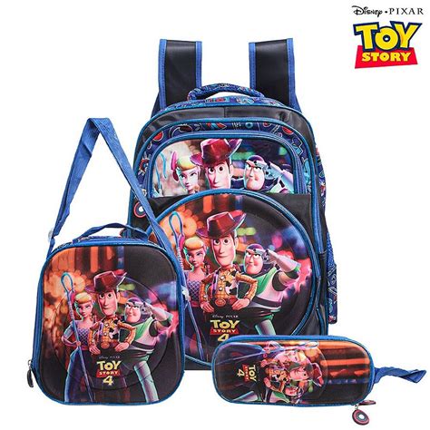 Mochila Escolar Toy Story Disney Costas Kit Lancheira Estojo Usa Magazine