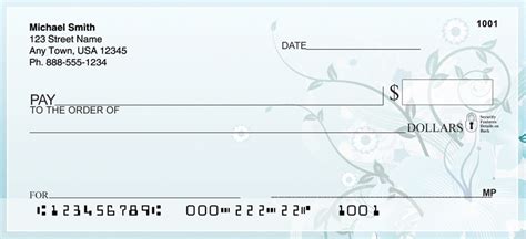 Floral Elegance Personal Checks - PChecks.com