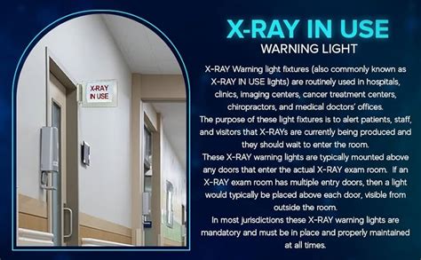 Raybloc Flush Mounted X-ray Warning Light In Action!, 49% OFF