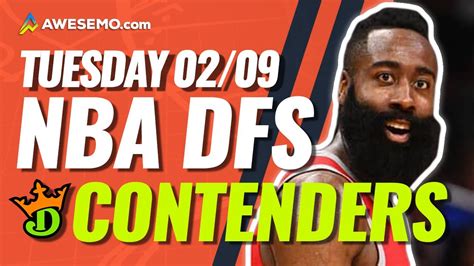 Draftkings Nba Dfs Picks Today Top 10 Contenders Tue 2 9 Nba Dfs