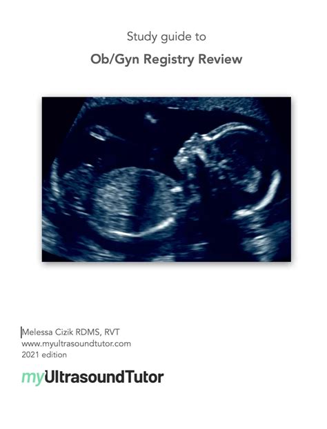 Ob Gyn Registry Review Study Guide My Ultrasound Tutor