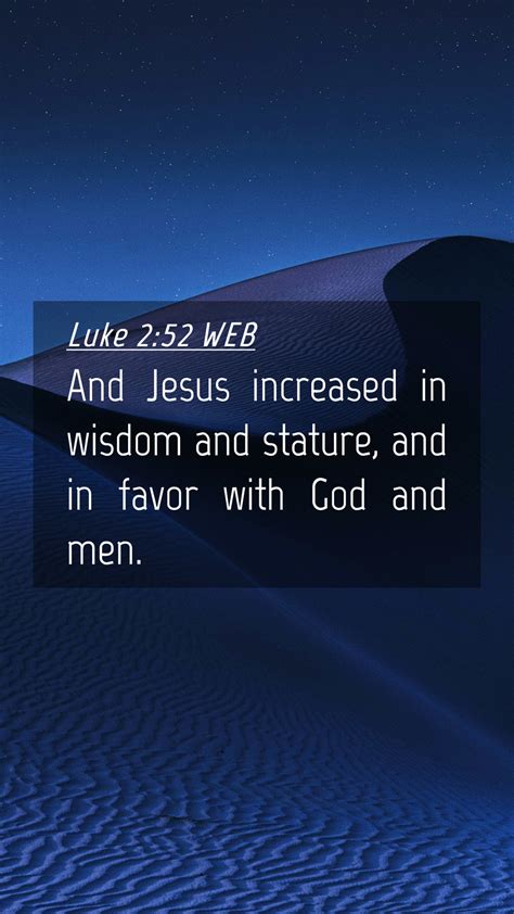 Luke Web Mobile Phone Wallpaper And Jesus Increased In Wisdom