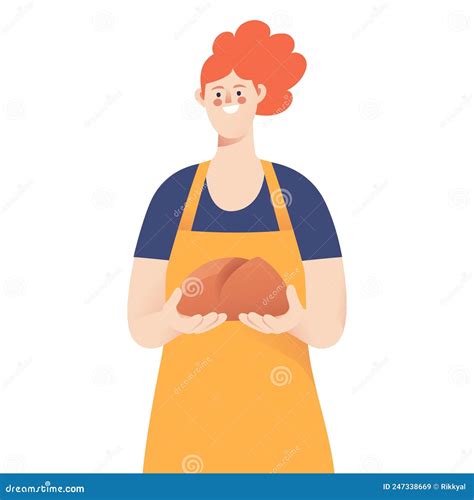 Female Baker Silhouette Set Vector On A White Background Womens Bakery