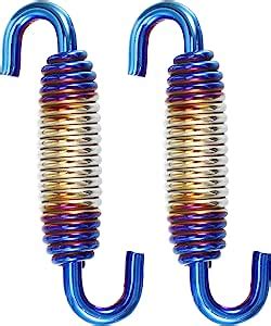 Amazon X AUTOHAUX 2 Pcs Universal Motorcycles Exhaust Pipe Spring