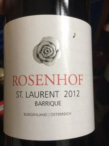 Rosenhof St Laurent Barrique Vivino Us