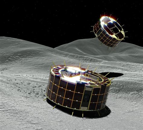 Los Rovers Minerva Ii De La Sonda Hayabusa Est N Sobre La