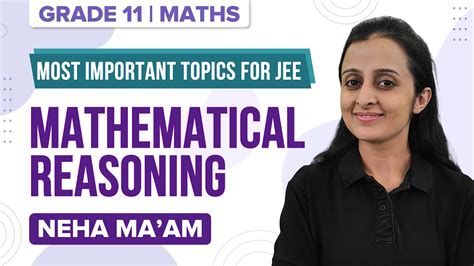 Mathematical Reasoning Class Maths Important Topics For Jee