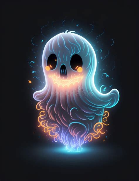 Un Brillante Fantasma De Caricatura Como Diseño De Fondo De Pantalla