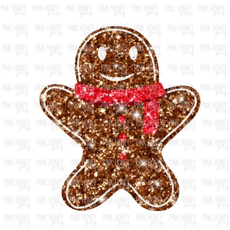 Glitter Gingerbread Reindeer Ornament Etsy