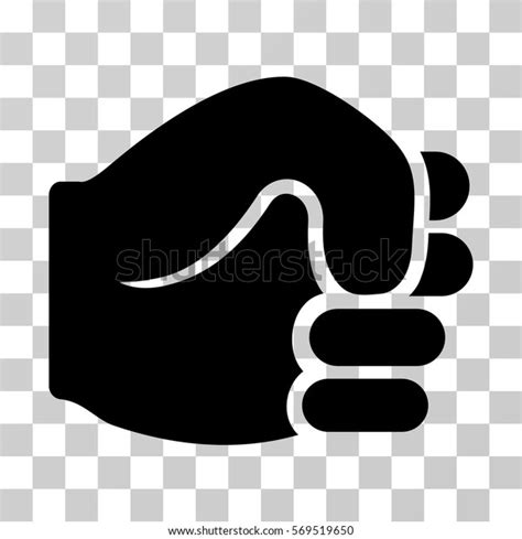 Fist Icon Vector Illustration Style Flat Stock Vector Royalty Free