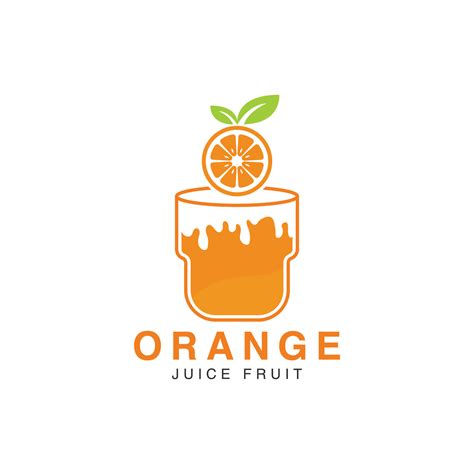 orange juice logo. Fresh drink icon logo vector 40689356 Vector Art at ...