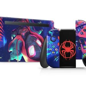 Spiderman Spiderverse Miles Morales Nintendo Switch Skin Be - Etsy