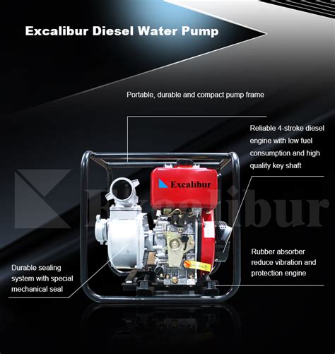 Small 3 Inch Electric Diesel Engine High Pressure Diesel Water Pump For