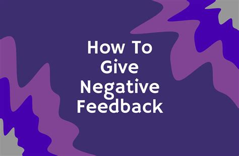 How To Give Negative Feedback Workovate