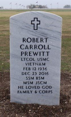 Ltc Robert Carroll Prewitt Find A Grave Reminne