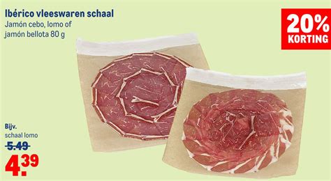 Ibérico vleeswaren schaal aanbieding bij Makro