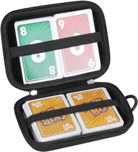 Amazon Anleo Hard Travel Case For SKIP BO Card Game Only Case