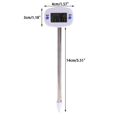 Digital Thermometer Soil Tester Meter Temperature Humidity Monitor Mea