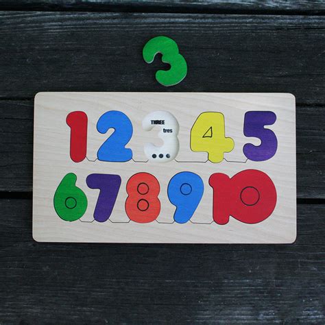 Wooden Number Puzzle The Puzzle Man